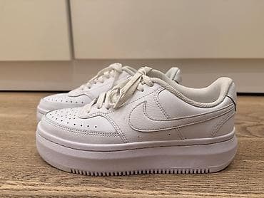 nike air max crno bele: Nike ženske patike – bele platforme - Model: klasičan nizak profil sa — 1