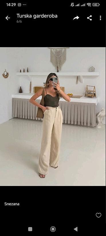 lanac za pantalone: Lanene pantalone🌿
2S 2M L XL
1700dinara(prodaja na paket ) — 3