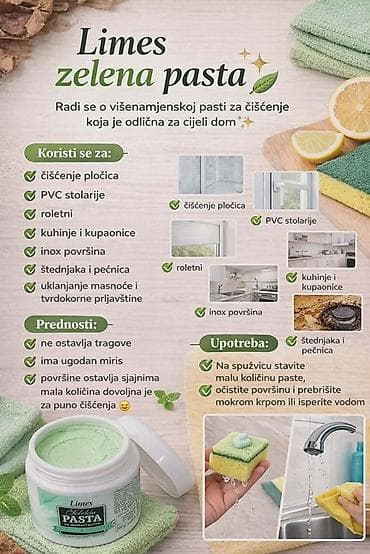 kućna lista: Limes Selektа zelena pasta za domaćinstvo – višenamenska pasta za — 2