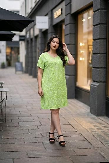 haljina boje šampanjca: Haljine 100 % pamuk uni vel Poluobim 56 do 60 cm Duzina haljine 100 — 5