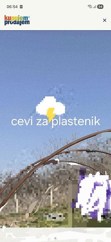 Cevi za plastenik – lukovi za konstrukciju - Metalne cevi oblikovane
