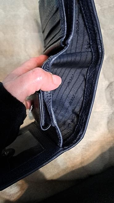 najlepše ženske tašne: Kožni novčanik Mona – teget - Materijal: prirodna, zrnasta koža - — 2