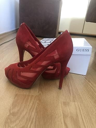 kupaci s: GUESS ženske salonke na visoku štiklu - Model: peep-toe platforme sa — 2