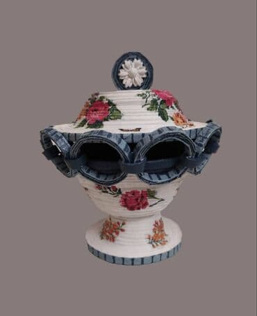 Home & Garden: Dekorativna cinija za bombone od papira, rucni rad Dimenzije precnik — 3