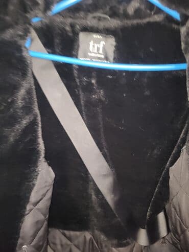 pojas za jaknu: Zara, 2XL, Jednobojni, Sa postavom, Krzno — 3