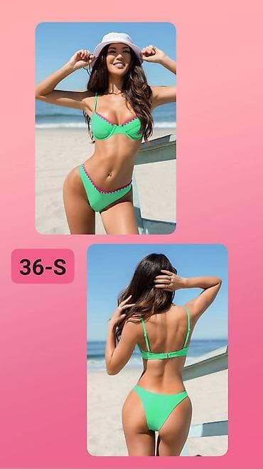 chile komplet: Ženski bikini komplet – veličina 36/S - Dvodijelni kupaći kostim u — 1