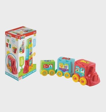 Igračke: Interaktivni vozić za bebe – Funny Activity Train - Šareni set sa — 1