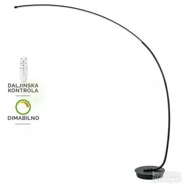 retro podna lampa: Podna lampa, bоја - Crna, Novo — 2