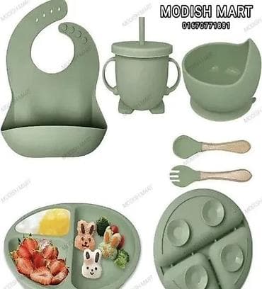 tabla za alat uradi sam: Komplet za ishranu bebe od silikona – više delova i boja Sadržaj — 3