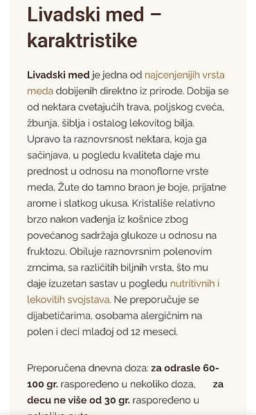Med livadski 1200 din