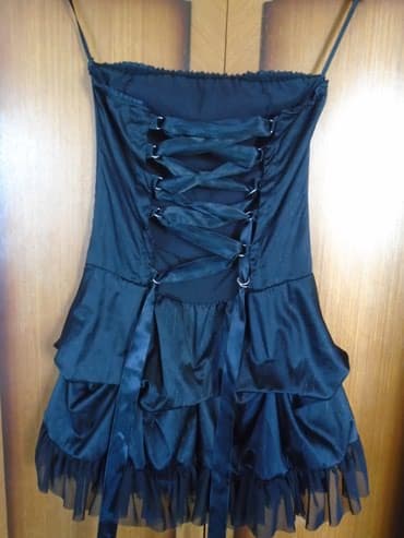 helanke od vestacke koze: Color - Black, Evening, Without sleeves — 7