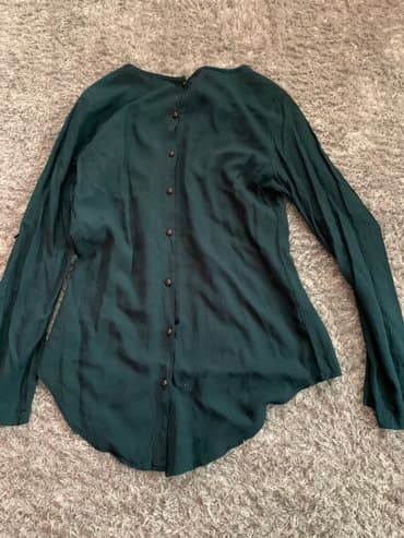 crop top c a: S (EU 36), M (EU 38), Single-colored, color - Green — 2