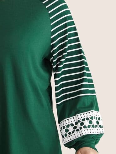 majice fred perry: 6XL (EU 52), Stripes, color - Green — 2