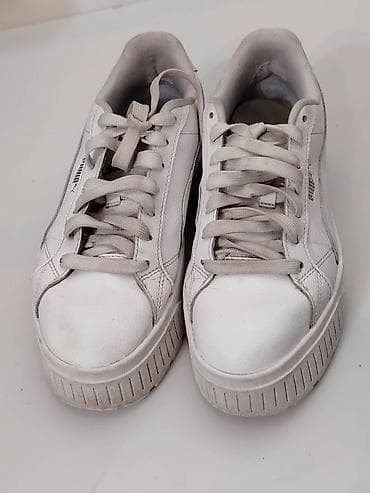 Flat shoes: Puma, 39, color - White — 2