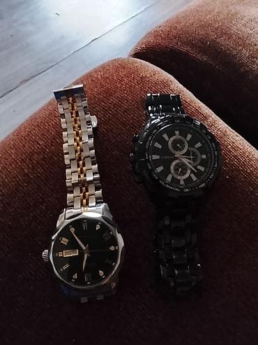 Muški ručni satovi – set od 2 komada 1) Elegantni automatski sat