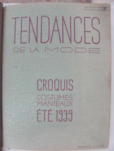 najlepse bajke za decu: Knjiga:Tendances de la mode, 1939. god. Knjiga o modi,sa slikama — 4