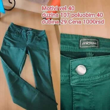 jahacke pantalone: L, Normalan struk, Drugi kroj pantalona — 1