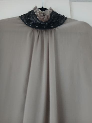 turske tunike: Elegantna ženska bluza boje taupe/svetlo bež. Detalji: - Lagana — 3