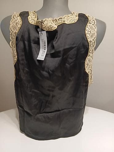 ps sakoi: Ženska satenska bluza/top bez rukava - Materijal: glatki satenski — 2