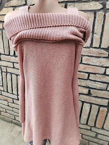 camp david majice: Džemper, veličina L. - Model: asimetrični pleteni džemper/top bez — 6