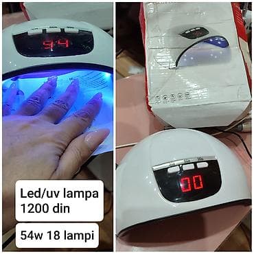 Kuhinjski aparati: LED/UV lampa za nokte – 54 W, 18 LED dioda - Dual light source — 4