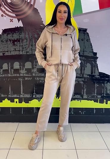 Donji delovi trenerke: 🔥Ženski komplet trenerke – duks sa rajsferšlusom i kapuljačom + donji — 5