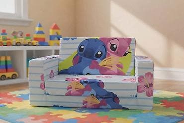 mobilni paketi za decu: Dečija sklopiva kocka fotelja sa crtaćima za devojvice i za — 1