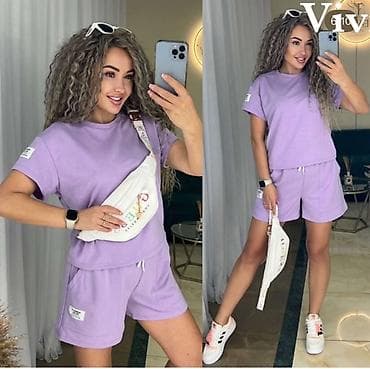 majice original: ✅Ženski komplet šorts + majica sa kratkim rukavima ✅S M L velicine — 1