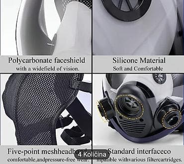 Hodalice, štake, štapovi za hodanje, kolica za hodanje: ✅ FULL FACE GASNA MASKA / RESPIRATOR – 27u1 SET ✅ Novo Profesionalna — 2