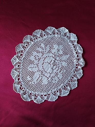 stopa za grede: Ručno hekleni dekorativni miljei – set više komada - Materijal: tanki — 9