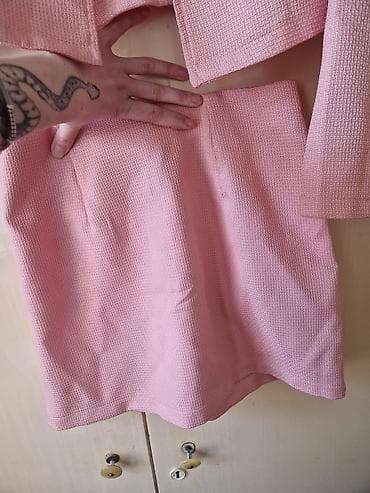 psg komplet: Dvodijelni komplet u boji svijetloružičaste: kratki sako i mini suknja — 3