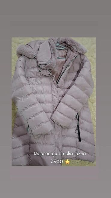 Zimska jakna – 2500 - Boja: puder roze/lila - Model: duža, pufnasta na lalafo.rs Zimska jakna – 2500 - Boja: puder roze/lila - Model: duža, pufnasta
