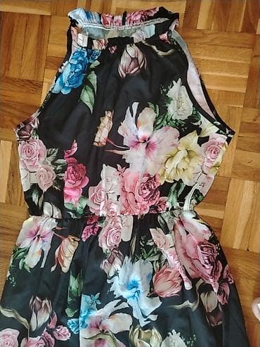 letnje haljine duge: Duga letnja haljina sa cvetnim printom - Model: maxi haljina bez — 3