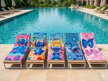 temu flekeri: Fa, Disney peškiri za plažu – Stitch i Angel motivi - Veliki peškiri — 7