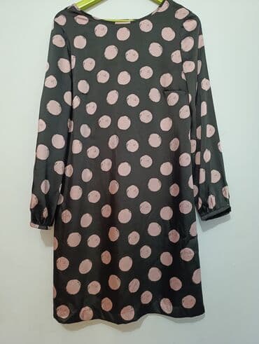 leprsava haljina: Mango M (EU 38), color - Black, Long sleeves — 3