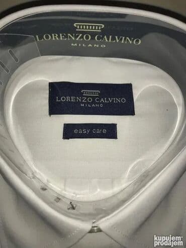 Venčanice i aksesoari: Original Lorenzo Calvino Milano kosulja L / XL NOVA 100% cotton Made — 2