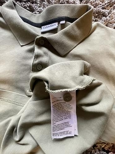 maslinasto zelena torba: Men's T-shirt Calvin Klein, bоја - Maslinasto zelena — 4