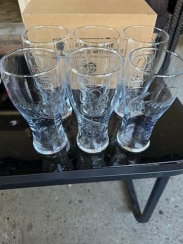 staklene posude sa poklopcem jysk: Set od 6 staklenih čaša za pivo – Coca‑Cola edicija - Materijal — 1