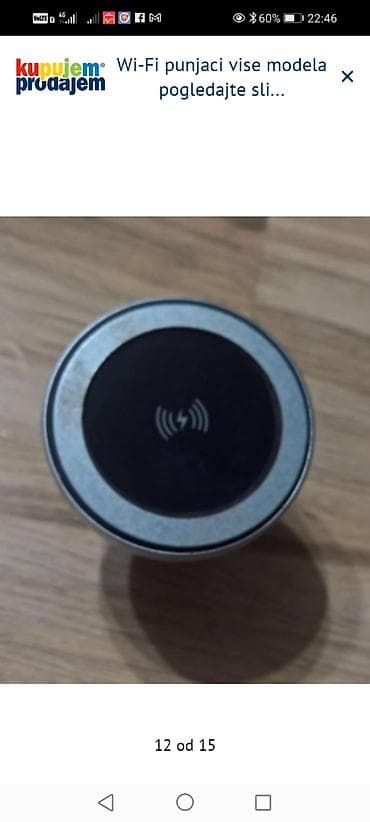 telefoni na dugmice: Bežični Qi punjač – držač za ventilaciju automobila - Univerzalni Qi — 2