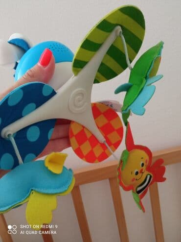 robot kuca igracka: Tiny love muzička vrteška 3 u 1. Može biti u krevecu, moze se nakačiti — 1