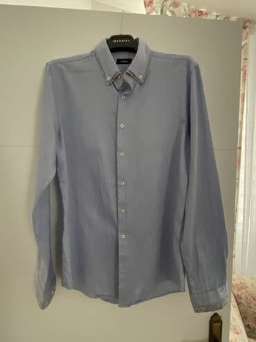 muške pidžame c a: Shirt Long sleeves, M (EU 50), color - Light blue — 1