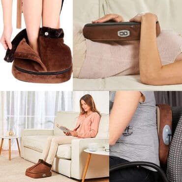 2 u 1 električni grejač/masazer za stopala, udoban, uniseks Idealno