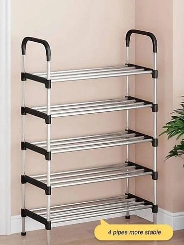 namestaj borca: Cipelarnik sa 5 polica Material: Galvanized Steel + PP Size: 99cm — 1