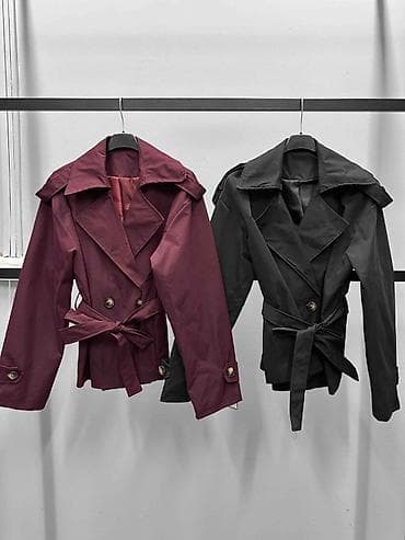 Ženska odeća: 💫Ženski kratki trečer/mantil sa pojasom
✅3100 din — 3