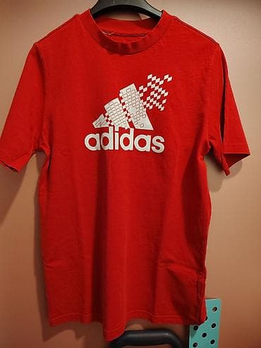 elipsa zimske jakne cena: Adidas majica kratkih rukava – crvena - Model: klasičan T‑shirt — 3