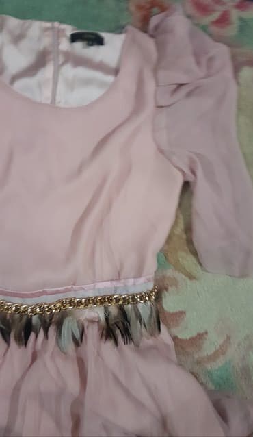 leprsave haljine za svadbu: Celyn b - Elisabetta FRANCHI haljina nezno roze boje sa providnim — 4