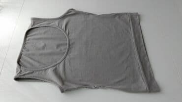 crop top c a: S (EU 36), Polyester, Single-colored, color - Grey — 3