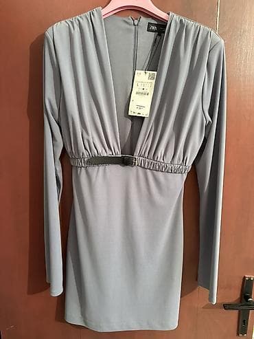 ZARA mini haljina u sivoj boji, nova sa etiketom Kupljena u live-u — 1