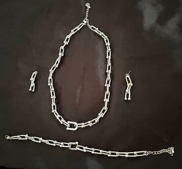 nakit vrsac: Tiffany, Set: Earrings, Bracelet, Necklace, Material: Cubic zirconia — 5