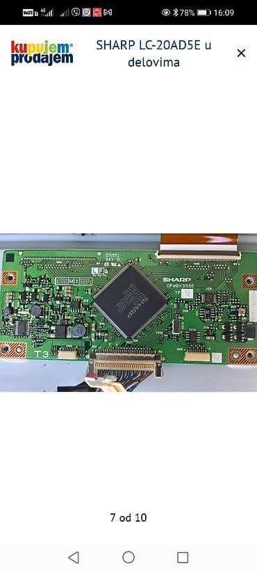 obicna antena za tv: SHARP LC-20AD5E – delovi za TV Dostupni originalni moduli i — 8